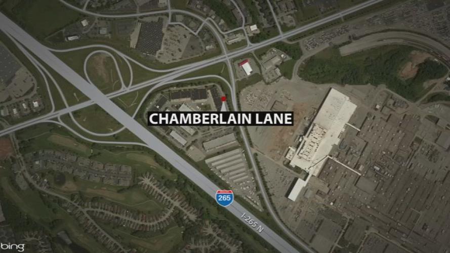 Chamberlain Lane fatal crash map 7-6-19