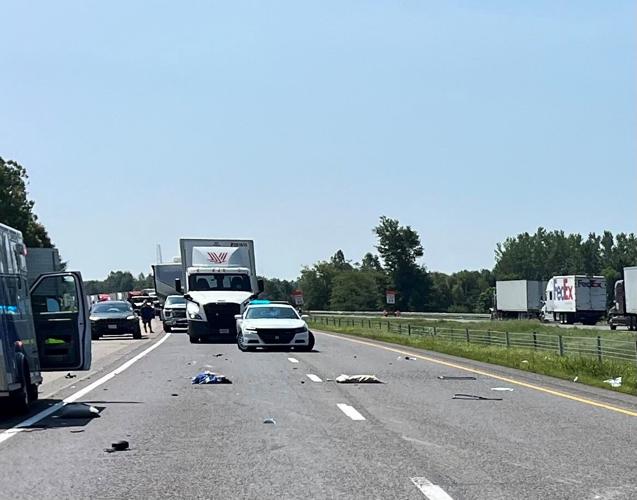 Picture of crash involving Tony Stewart's teammate Ashlea Albertson