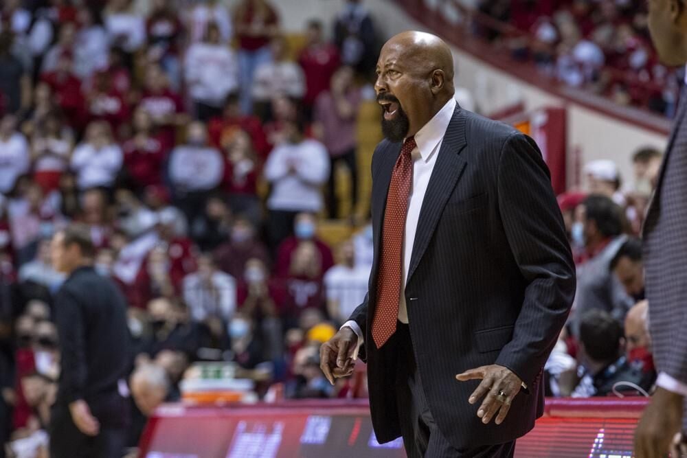 Indiana head coach Mike Woodson reacts during the first half against Nebraska.jpeg