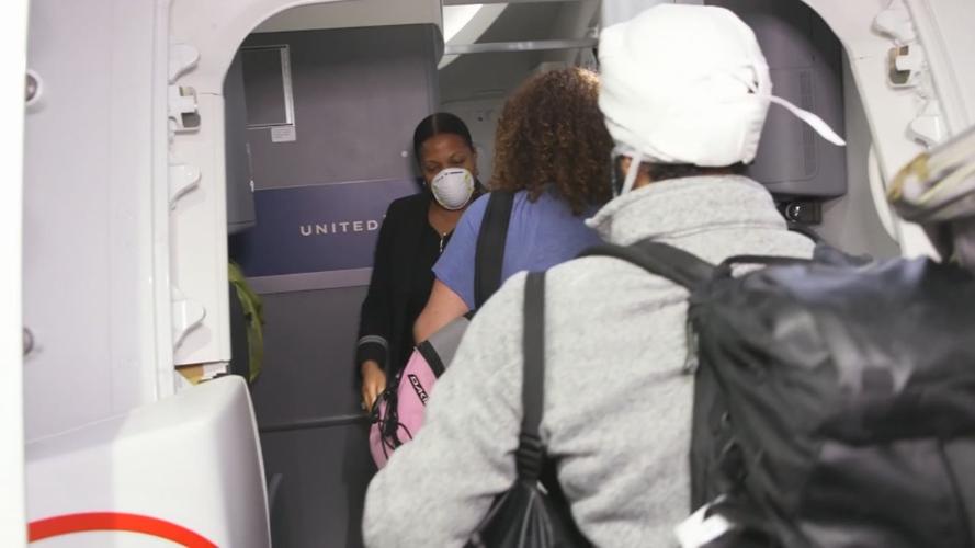 Passengers board plan (masked attendant)