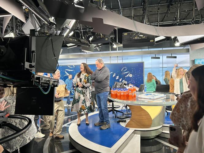 Dave White retirement in studio