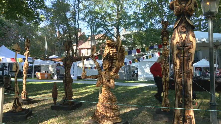 St. James Art Show sculptures