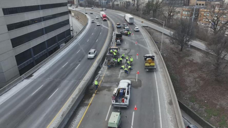 I-65 South repair work at Hospital Curve - 12.17.25