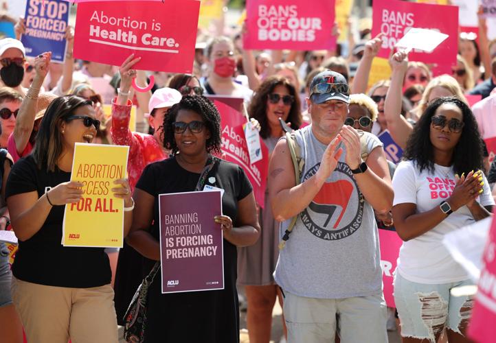 Abortion rally in downtown Louisville