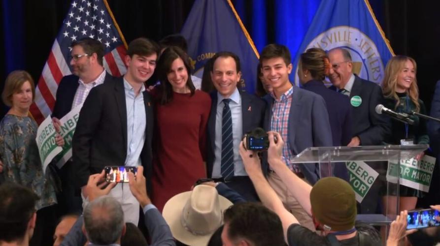 Craig Greenberg and family on election night.JPG