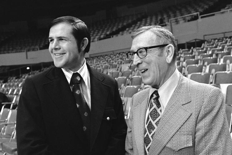 John Wooden and Denny Crum