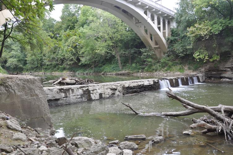 The Providence Dam in New Albany’s Silver Creek
