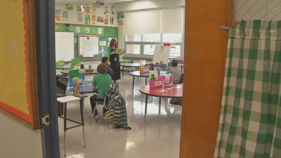 Teacher in a classroom