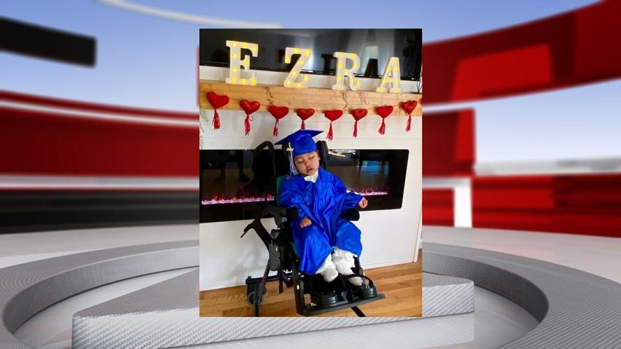 Ezra in cap and gown - 5.15.25