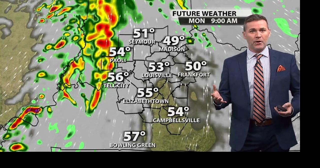Jude Redfield's Monday morning forecast Weather