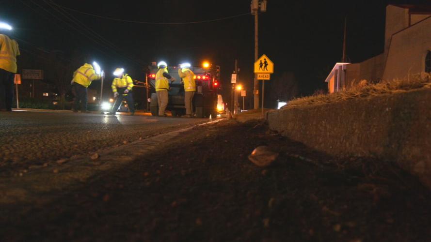 Metro Public Works filling potholes