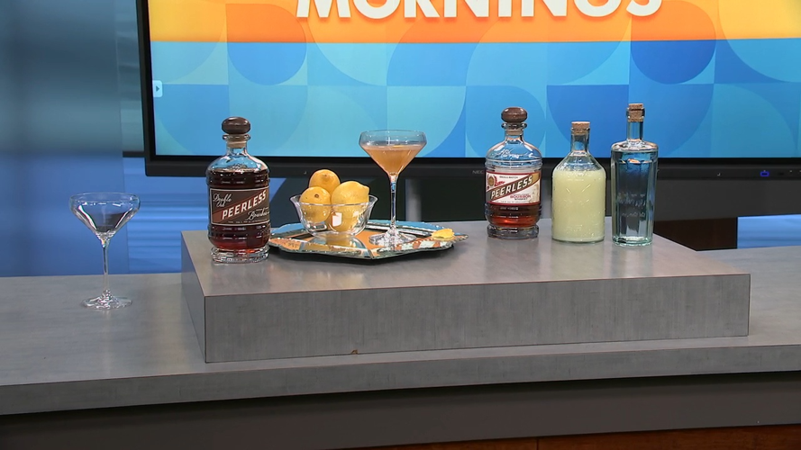 Ingredients for Bourbon Sidecar cocktail