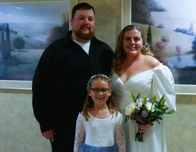 Baptist Hospital Floyd wedding married couple and child - 5.19.23