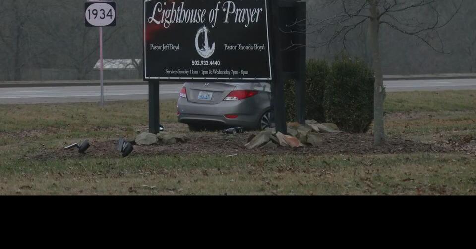 Damaged car near Greenbelt Highway fatal crash scene