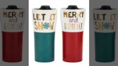Recalled Holiday Tall Travel Mug with Lid
