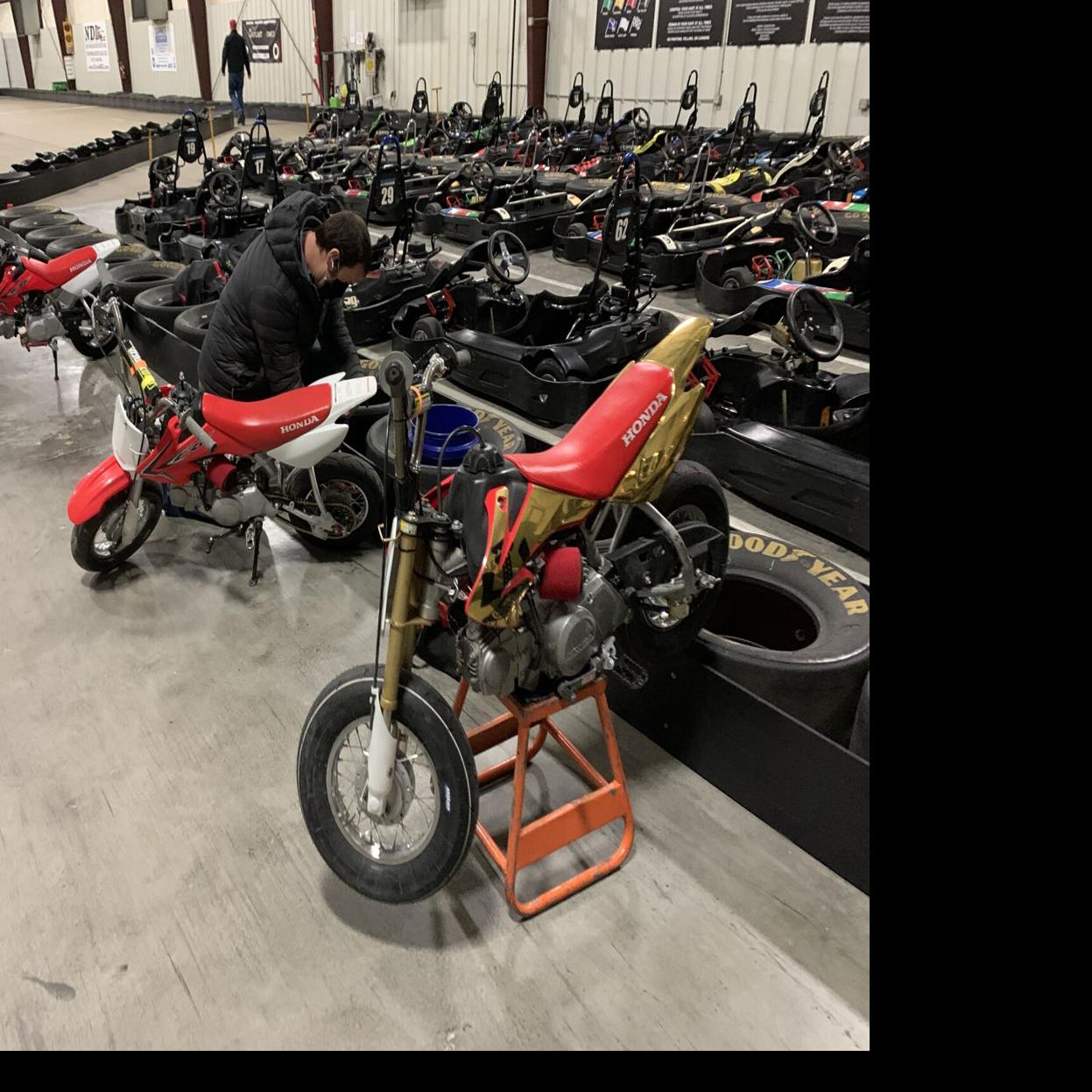 Bluegrass Mini Moto features pint sized motorcycles speeding around an  indoor track, Morning