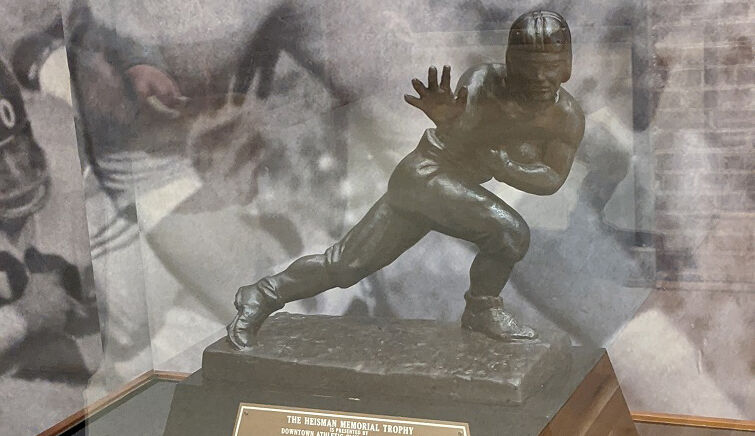 Re-issue of the 1956 Heisman Trophy awarded to Louisville native Paul Hornung