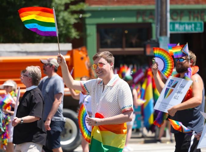 Pride Flag waved at Market Street