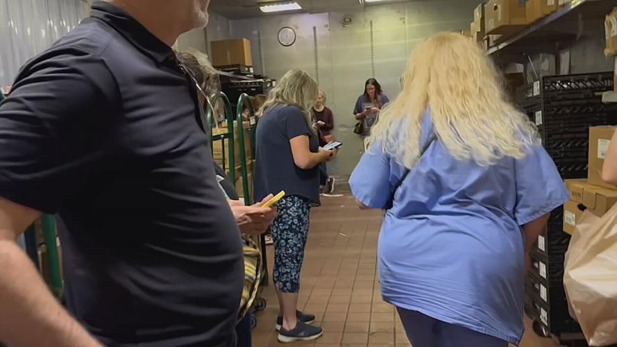 Shoppers at east Louisville Kroger during tornado warning 4-5-23.jpeg
