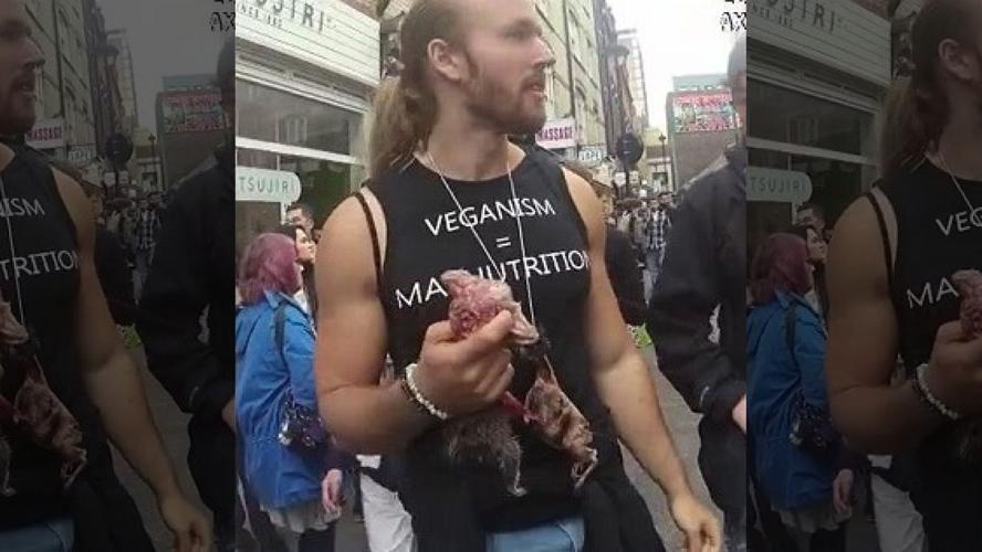 2 men fined for eating raw, dead squirrels at London vegan event