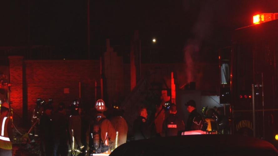 Fire in Louisville's Smoketown neighborhood