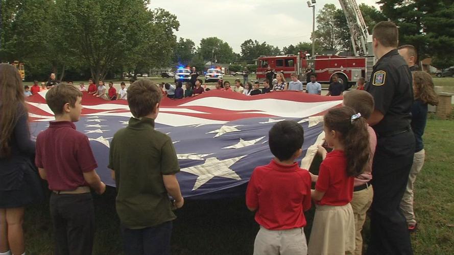 Luhr Elementary School Sept. 11, 2019 flag ceremony (9/11)