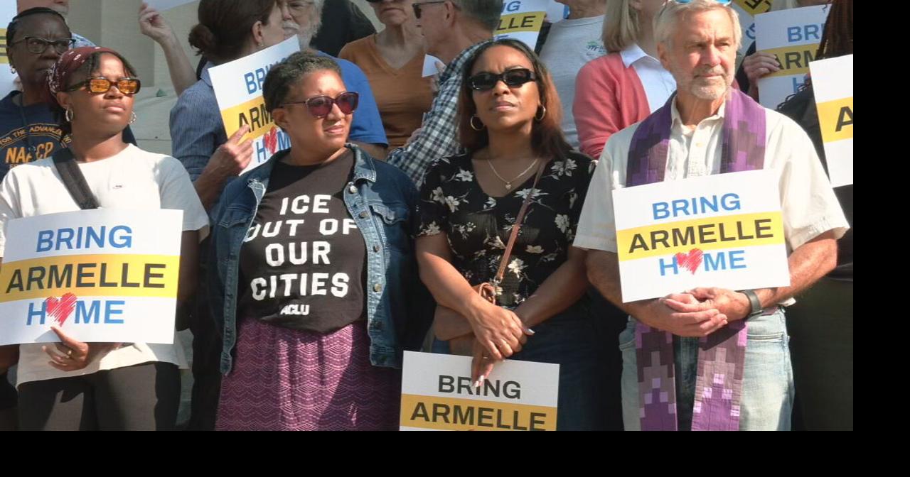 Supporters rally at Louisville Metro Hall demanding release of mother detained by ICE