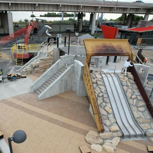 Waterfront Park West-PlayPort progress 9-12-24