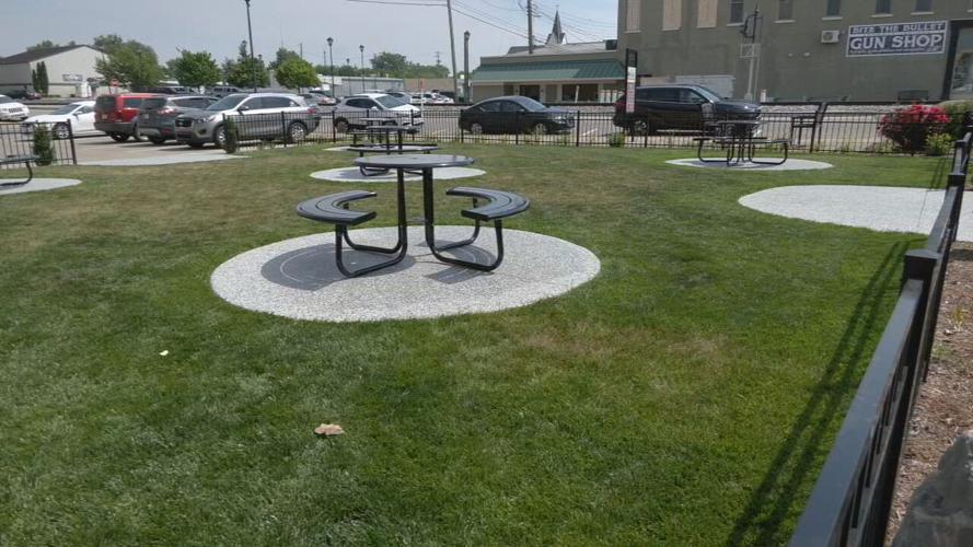 Seymour, Indiana, dedicates green space in front of John Mellencamp mural