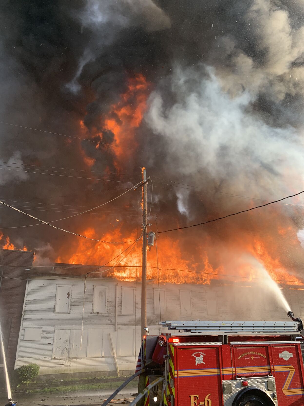 Louisville Russell neighborhood fire