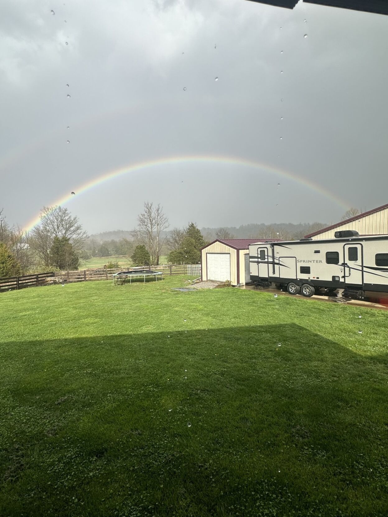 Rainbow after storm in Hudson, KY - 4.2.24