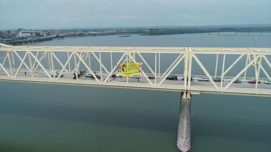 Breonna Taylor banner on 2nd Street Bridge.jpg