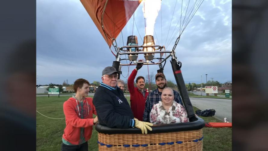 Tina Lanham hot air balloon ride