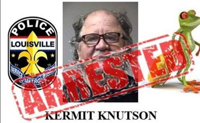 Kermit Knutson LMPD 'arrested' graphic