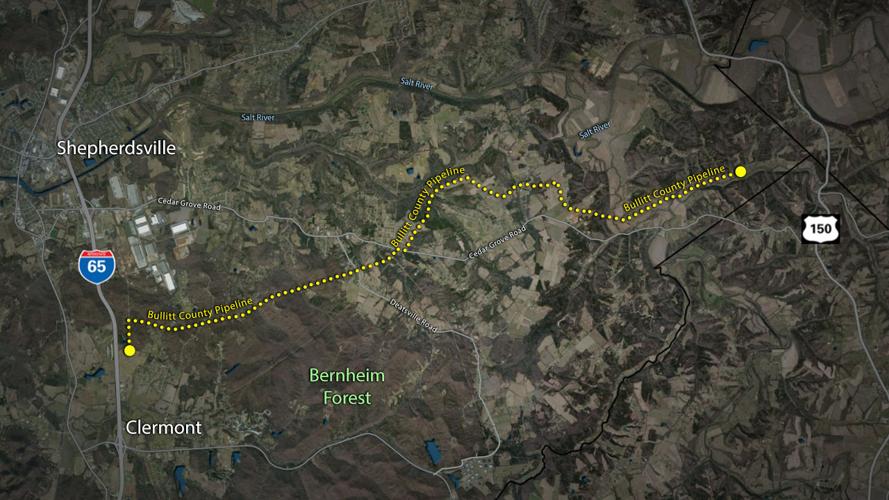 Bullitt County pipeline route