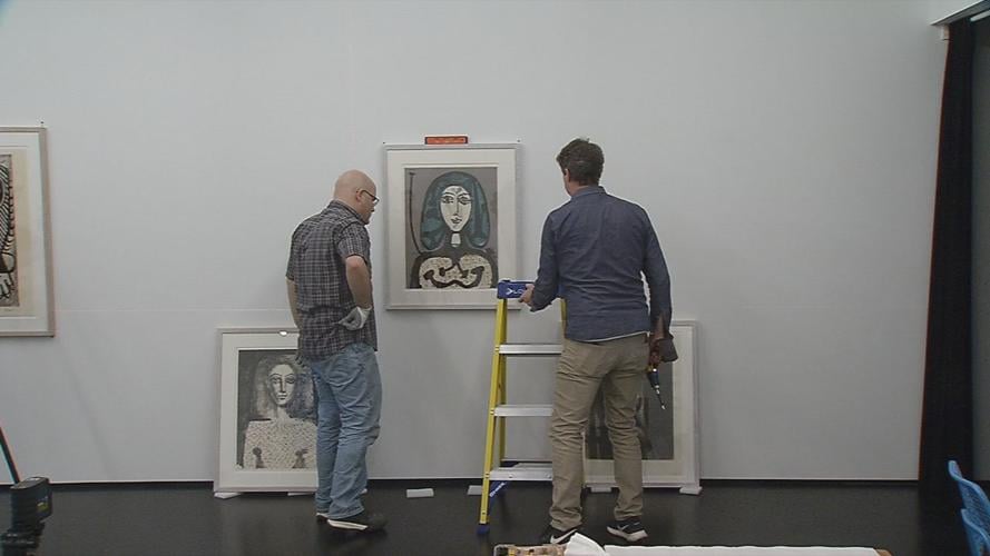 KMAC Picasso exhibit installation 9.jpg