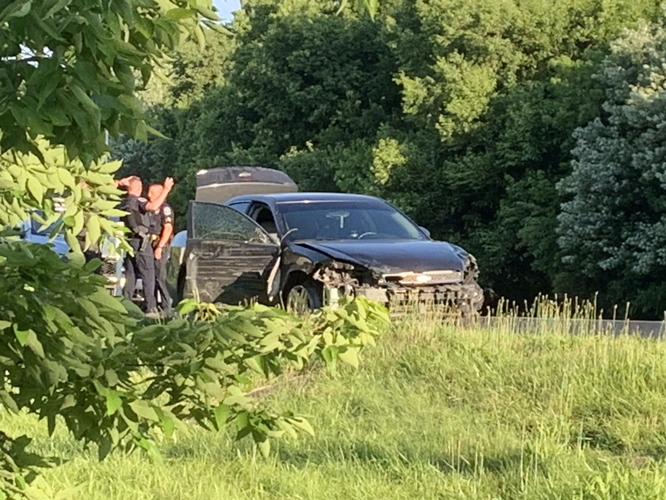 Car involved in incident with KSP in Louisville