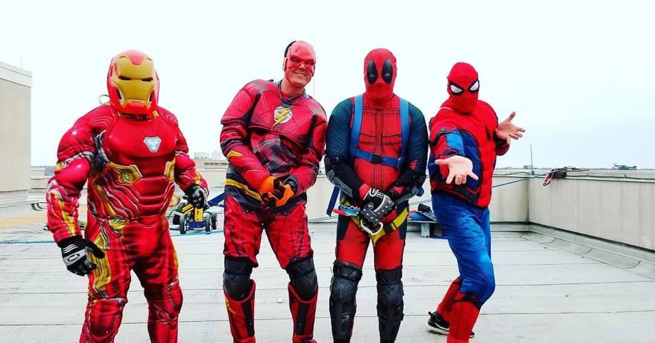 Superhero window washers - 2-20-19