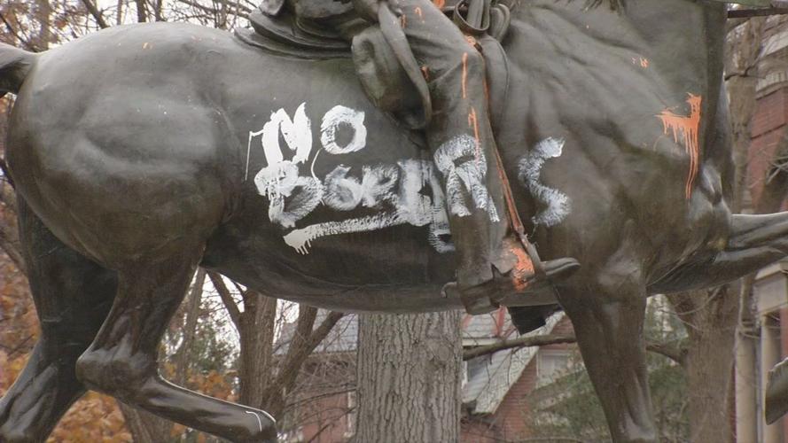 Castleman statue in Highlands vandalized again