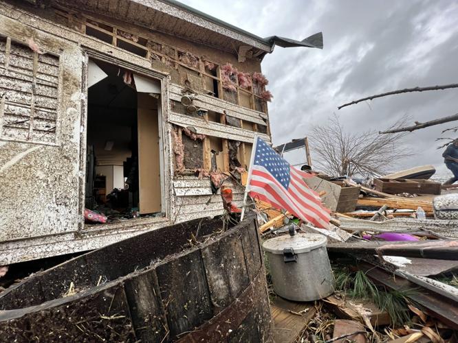 Damage in western Kentucky after Dec. 10-11, 2021 tornadoes