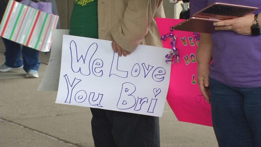 Poster created to celebrate Brianna Heitzman's homecoming from Baptist Health Louisville