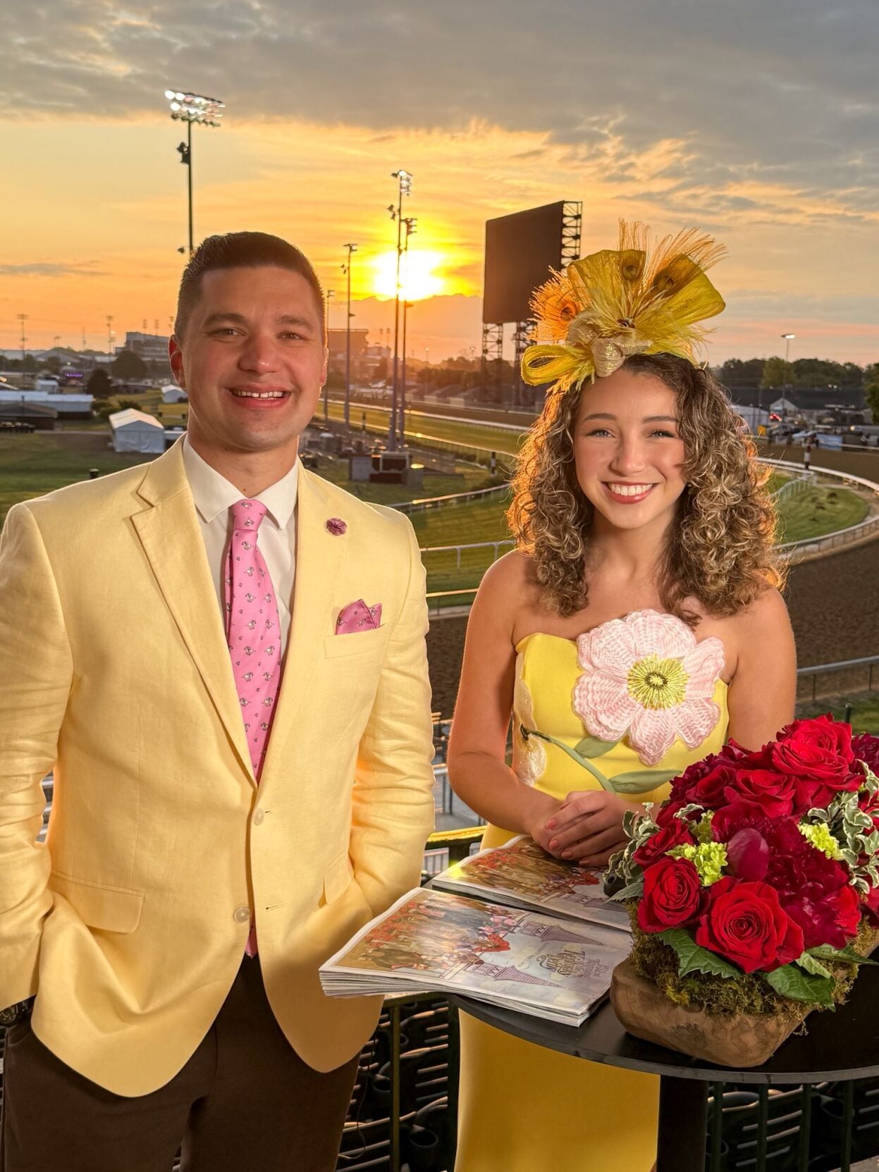 Bryce and Reyna on Derby day 5-2-26