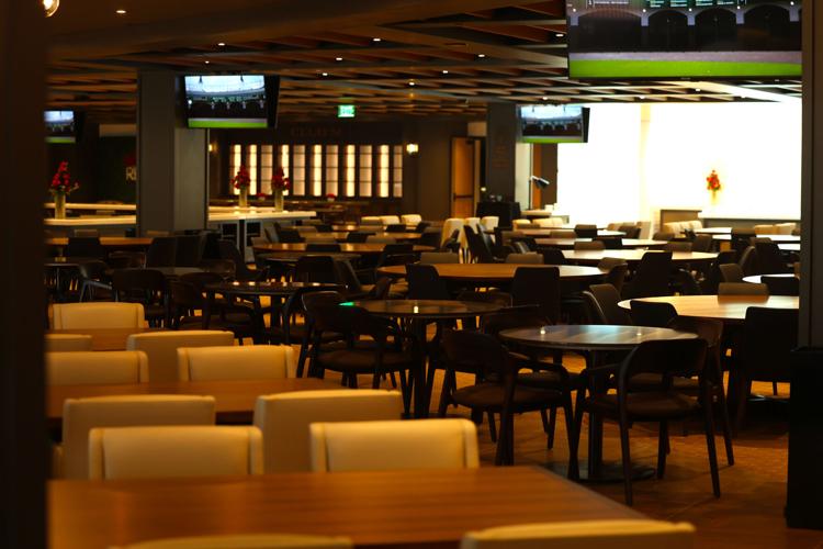 Club SI tables at Churchill Downs.JPG
