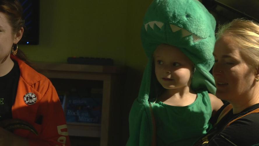 Children at the Kentucky Science Center for 'Dino Day'