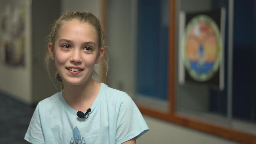 Savannah Senopole, a 6th grader at Hazelwood Middle School