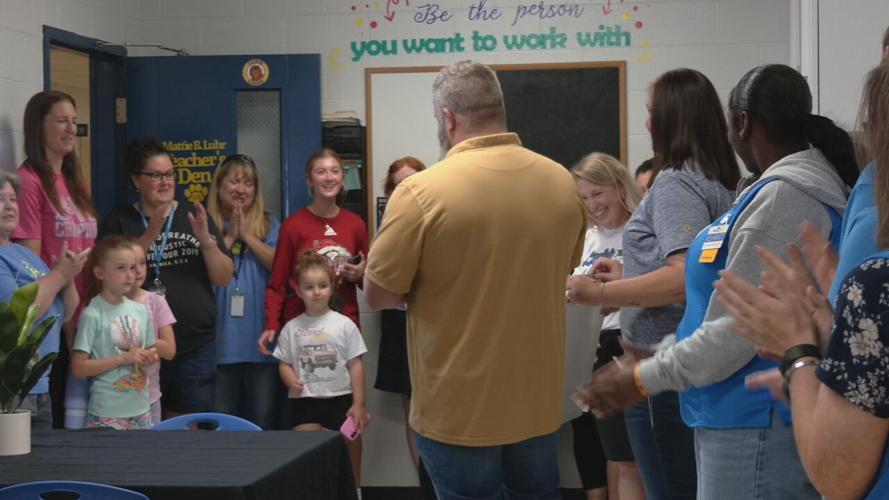 Luhr Elementary teachers surprised with upgraded lounge 6-10-25