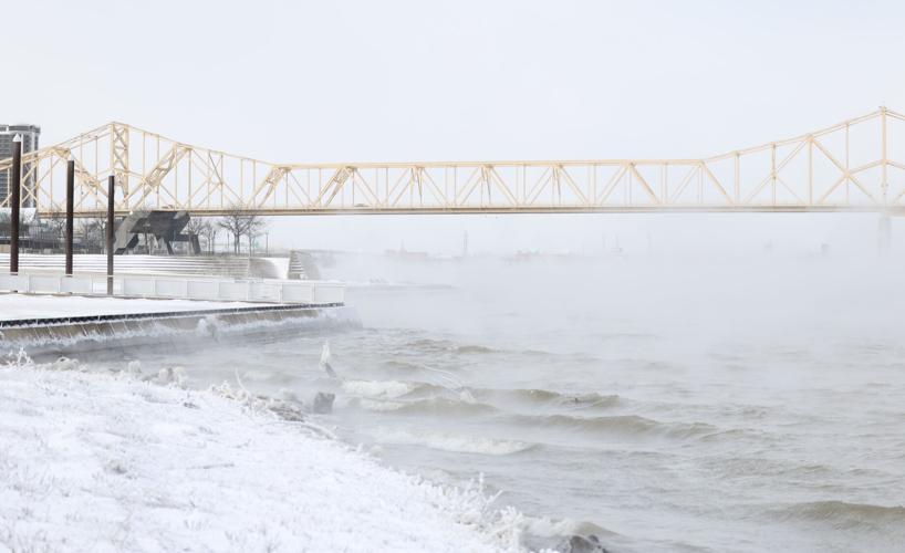 Waves, fog near Second Street Bridge.JPG