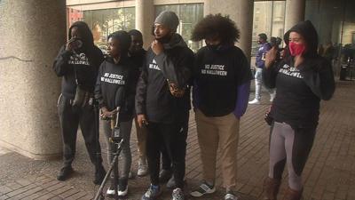 Protesters call for demonstrations to resume in downtown Louisville at Oct. 29, 2020 news conference