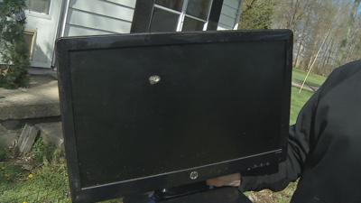 Bullet through computer