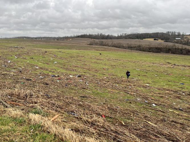Damage in western Kentucky after Dec. 10-11, 2021 tornadoes